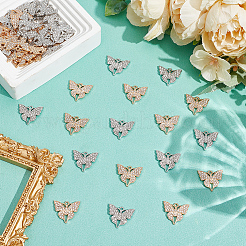 50Pcs 2 Colors Alloy Rhinestone Pendants&nbsp;FIND-HY0003-88