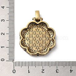 Brass with Cubic Zirconia & Enamel Pendants&nbsp;KK-Z033-07AS
