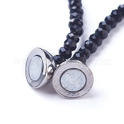 Natural Howlite Necklaces&nbsp;NJEW-G323-01