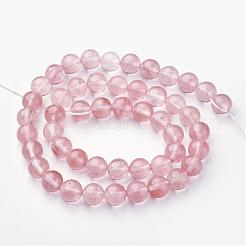 Cherry Quartz Glass Beads Strands&nbsp;GSR054