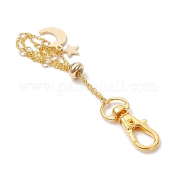 Moon Alloy Swivel Lobster Claw Clasps & Brass Cable Chains&nbsp;AJEW-JB01336-01