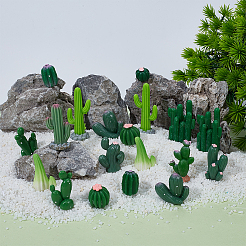 24Pcs 12 Styles Resin Cactus Mini Model&nbsp;DJEW-SP0001-15