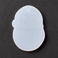 Christmas Theme DIY Snowman Pendant Silicone Statue Molds&nbsp;DIY-K054-10