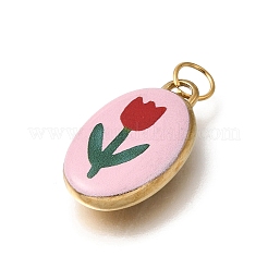 304 Stainless Steel Enamel Pendants&nbsp;STAS-F359-01C-G