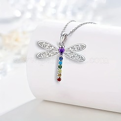 Dragonfly Alloy Rhinestone Pendant Necklaces & Dangle Earrings Sets&nbsp;FS-WGD83DF-01