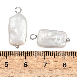 Natural Freshwater Pearl Keshi Pearl Pendants&nbsp;STAS-D378-02P