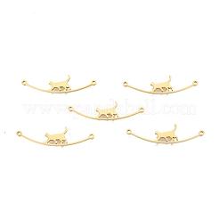 Ion Plating(IP) 201 Stainless Steel Connector Charms&nbsp;STAS-N098-094LG