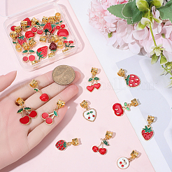 30Pcs Alloy Enamel European Dangle Charms&nbsp;PALLOY-BM00017