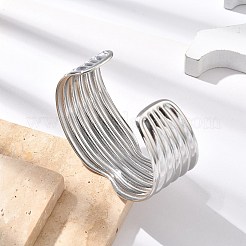 304 Stainless Steel Cuff Bangles&nbsp;BJEW-B108-13P