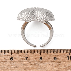 Brass Micro Pave Cubic Zirconia Adjustable Open Cuff Rings for Women&nbsp;RJEW-A072-02P