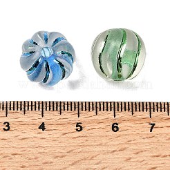 Spray Painted Transparent Acrylic Beads&nbsp;OACR-H054-09