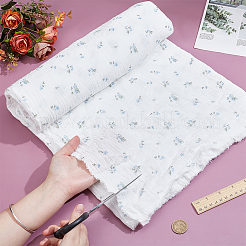 Flower Pattern Cotton Fabric&nbsp;DIY-WH0899-587
