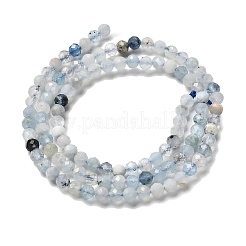 Natural Aquamarine Beads Strands&nbsp;G-RM2025-A17-3mm-B