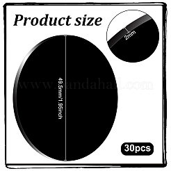 30Pcs Acrylic Flat Round Action Figure Display Bases&nbsp;KY-FG0001-13