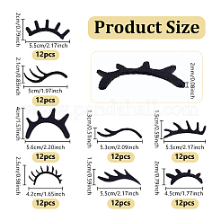 96Pcs 8 Styles Felt Craft Doll Eyelash&nbsp;DIY-NB0015-96