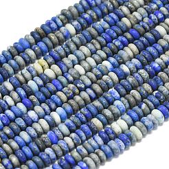 Natural Lapis Lazuli Beads Strands&nbsp;G-P575-A46-4x2mm-01