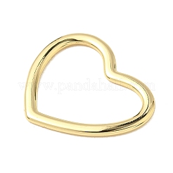 Brass Heart Linking Rings&nbsp;KK-K293-54G