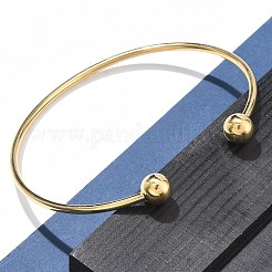304 Stainless Steel Arm Cuff Bangles&nbsp;AJEW-P127-02G