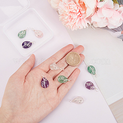 12 Pcs 3 Styles Natural Mixed Stone Pendants&nbsp;FIND-DC0001-48