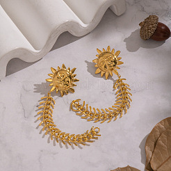 Sun 304 Stainless Steel Tassel Stud Earrings&nbsp;EC2553