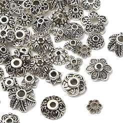100Pcs 20 Styles Tibetan Style Alloy Bead Caps&nbsp;FIND-YW0004-06