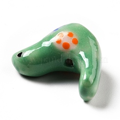 Handmade Printed Porcelain Beads&nbsp;PORC-F005-04A