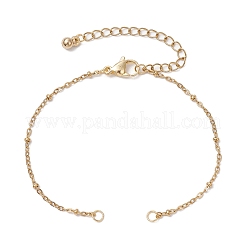 2Pcs 2 Colors 304 Stainless Steel Satellite Chain Bracelet Making&nbsp;AJEW-JB01300