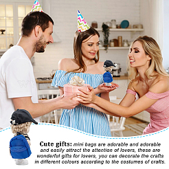 6Pcs 6 Styles Mini Cloth Doll Backpack&nbsp;AJEW-GA0006-55