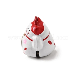 Spray Painted Alloy Bell Pendants&nbsp;FIND-U030-15B-01