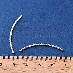 925 Sterling Silver Curved Tube Beads&nbsp;LS-STER-H112-07B