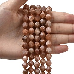 Natural Peach Moonstone Beads Strands&nbsp;G-Z119-A18-03