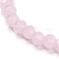 Faceted Glass Rondelle Beads Stretch Bracelet for Kid&nbsp;BJEW-JB06807-20