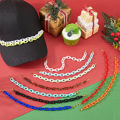 15Pcs Acrylic Rectangle Link Hap Chains&nbsp;HJEW-AR00031