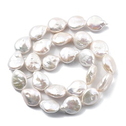 Natural Baroque Keshi Pearl Beads Strands&nbsp;PEAR-B004-16F-02A-01
