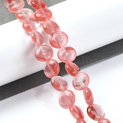 Cherry Quartz Glass Beads Strands&nbsp;G-T047-A11-01