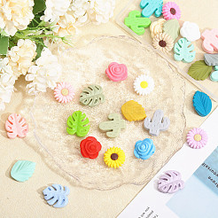 30Pcs 30 Styles Summer Theme Silicone Beads&nbsp;SIL-CA0003-26