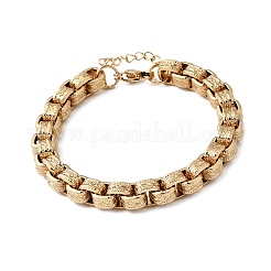 304 Stainless Steel Box Chains Bracelets for Women&nbsp;BJEW-P399-02G