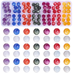 112Pcs 7 Colors Transparent Resin UV Reactive Beads&nbsp;RESI-PA0001-40B