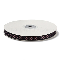 100 Yards Polka Dot Print Nylon Ribbons&nbsp;OCOR-G014-01B