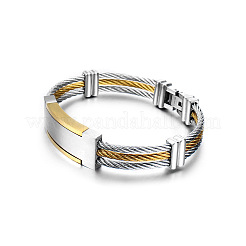 304 Stainless Steel ID Bangles for Men Women&nbsp;FS-WG1A1B6-01