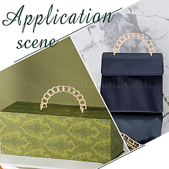 Alloy Chain Style Bag Handles&nbsp;FIND-WH0126-21KCG