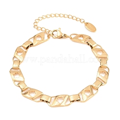 304 Stainless Steel Link Chain Bracelets for Women&nbsp;BJEW-D460-08G