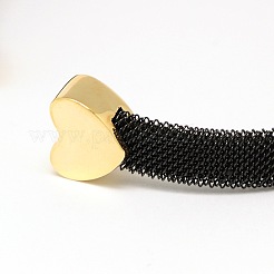 304 Stainless Steel Mesh Bangles&nbsp;BJEW-N225-34A