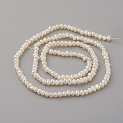 Natural Cultured Freshwater Pearl Beads Strands&nbsp;PEAR-G007-42-01