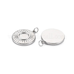 304 Stainless Steel Pendant Enamel Settings&nbsp;STAS-N097-127P