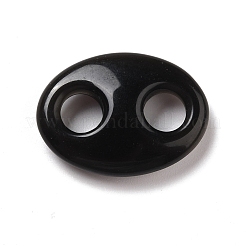 Natural Obsidian Connector Charms&nbsp;G-P467-01E
