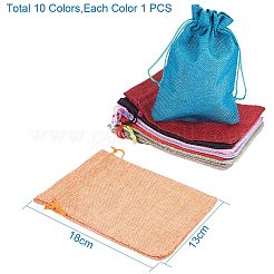 Burlap Packing Pouches Drawstring Bags&nbsp;ABAG-PH0002-13