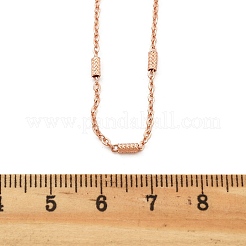 Brass Cable Chain Necklaces for Women&nbsp;NJEW-D302-19RG