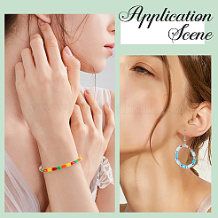 720Pcs 9 Colors Opaque Imitation Jade Glass Beads&nbsp;GLAA-SC0003-02