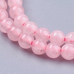 Natural Rose Quartz Bead Strands&nbsp;G-R193-13-4mm